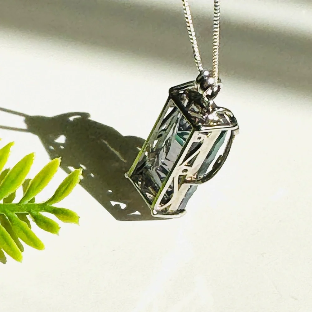 Mystic Quartz Ladies 18” Sterling Silver Necklace - Picture 4 of 10